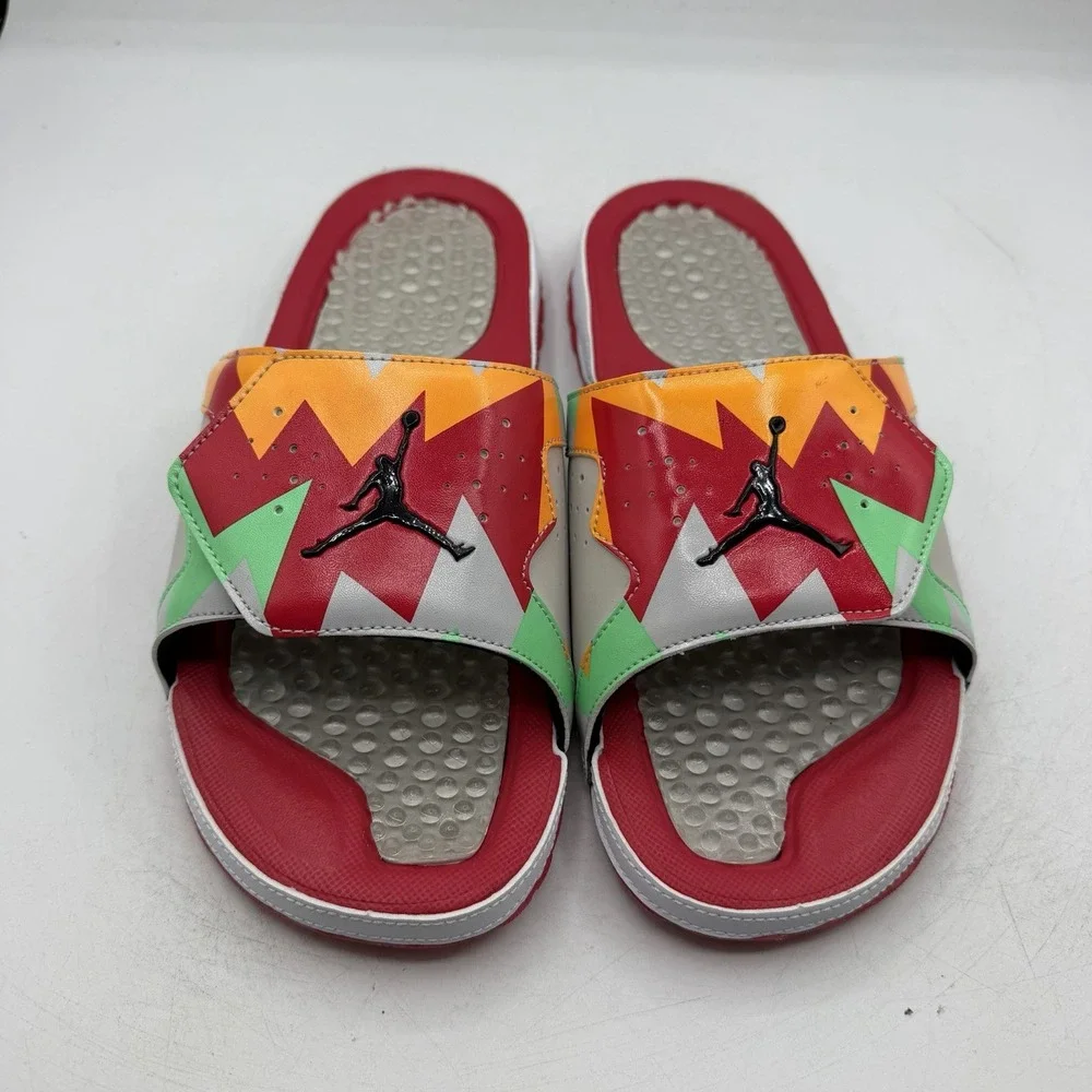 Air Jordan Hydro VII Sweater 7 Retro HARE Slides Mens Sz 13 Sandals 705467-105